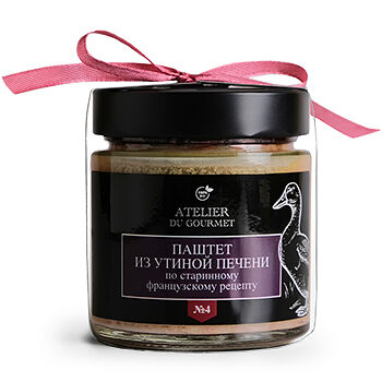 Паштет запеченный Atelier du gourmet из утиной печени по старинному французскому рецепту, 200 г