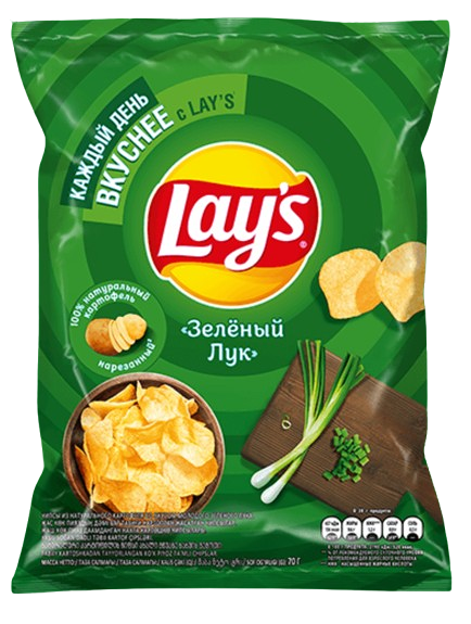 Чипсы картофельные Lay's со вкусом молодой зеленый лук 
