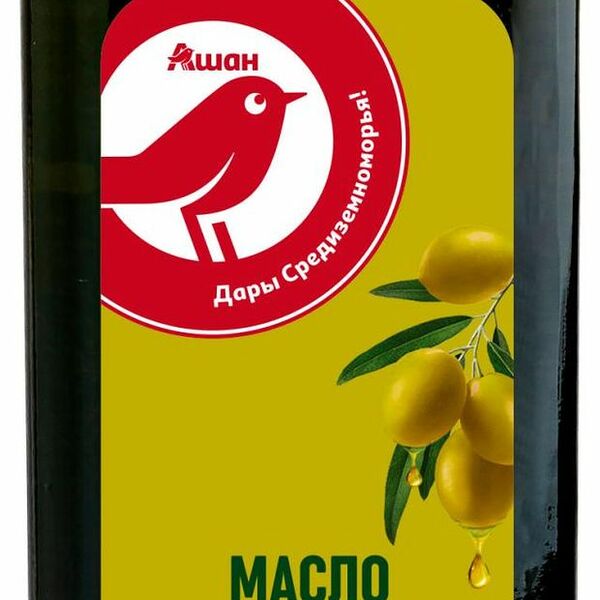 Масло оливковое АШАН Красная птица Extra Virgin 750мл