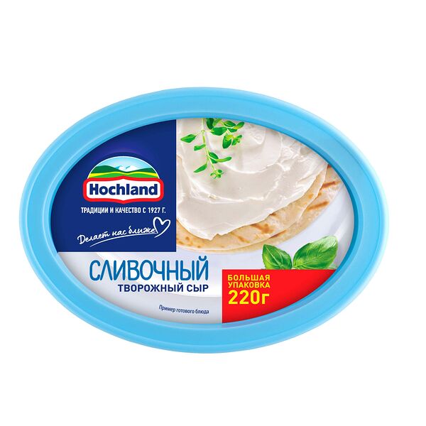 Сыр творожный Hochland сливочный 60% 220 г