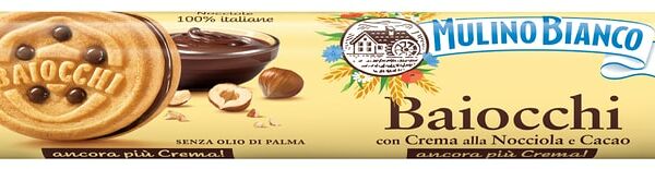 Печенье сахарное Mulino Bianco с какао и орехами 168 г