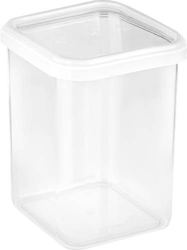 

Банка для сыпучих продуктов Полимербыт Cubbo Scandi белый полипропилен 1.2 л