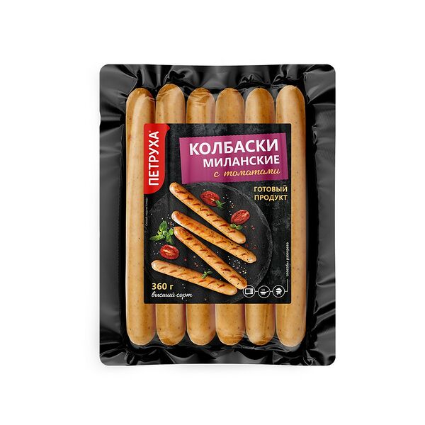 Колбаски Миланские с томатами в/с т/ф 360гр. ЗАО ТД Серволюкс