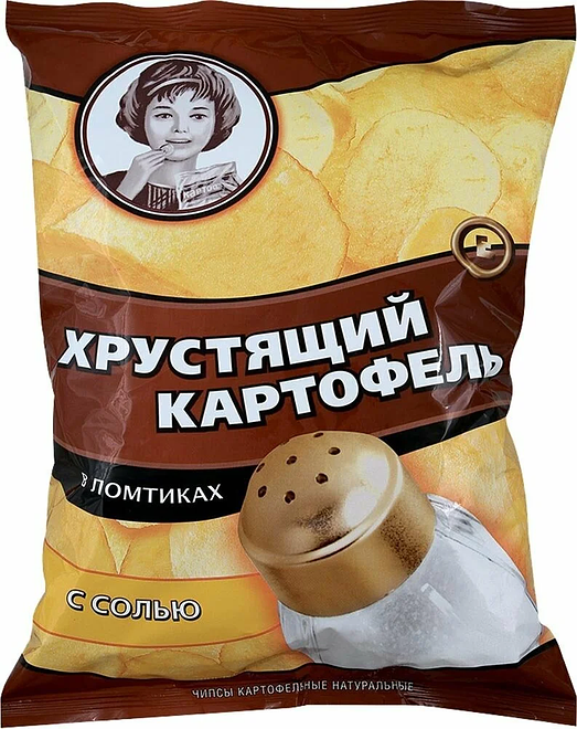 

Чипсы Хрустящий картофель картофельные с солью 160 г