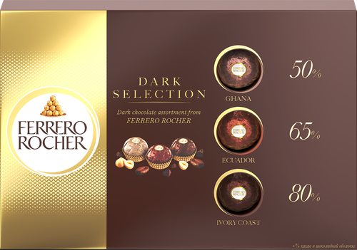 

Шоколадные конфеты Ferrero Rocher Dark Selection 187.5 г
