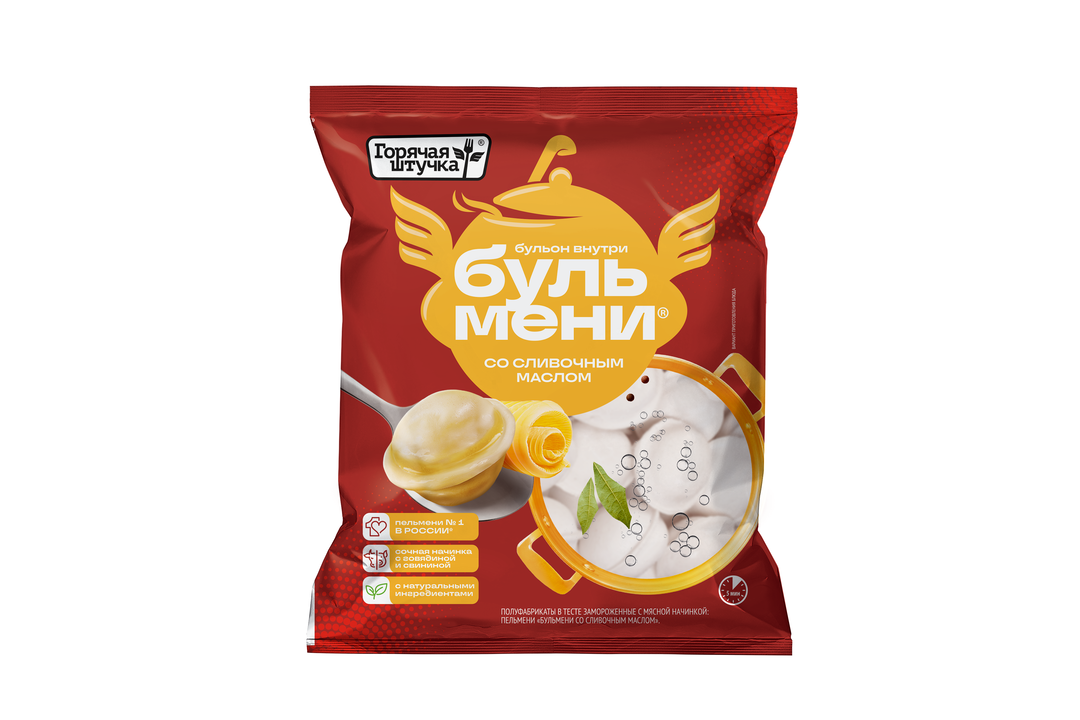 

Бульмени Горячая штучка со сливочным маслом 430 г