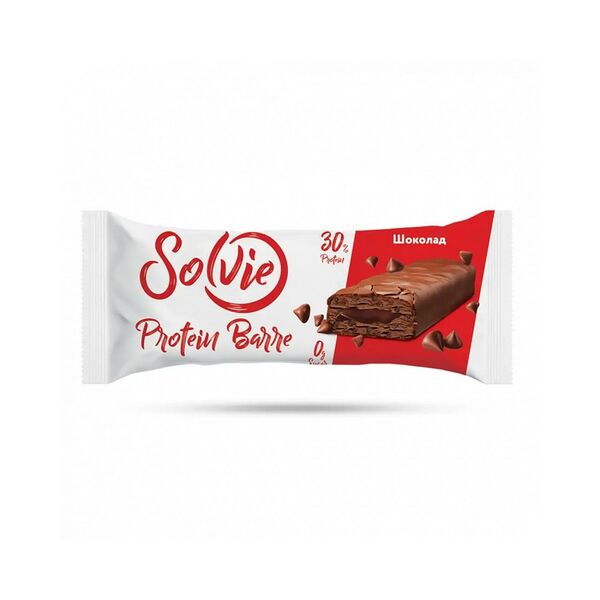 Батончик глаз Solvie Protein Barre вкус Шоколад и нач без сахара 50г