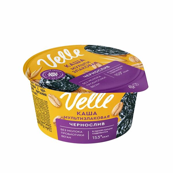 Продукт овсяный Velle Каша с черносливом ферментированный 170 г