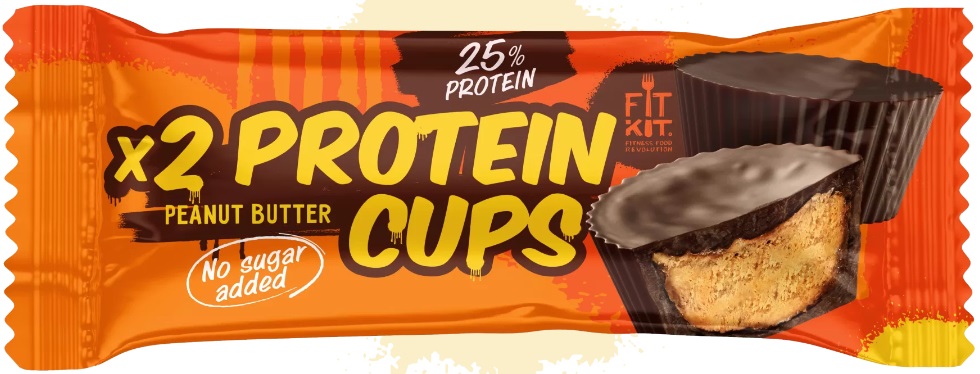 

Протеиновый батончик Fit Kit Protein Cups арахисовая паста 70 г