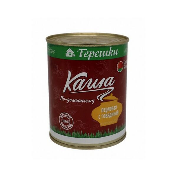Консервы мясорастительные Каша перловая с говядиной по-домашнему стер 338г Гомельская ПТФ