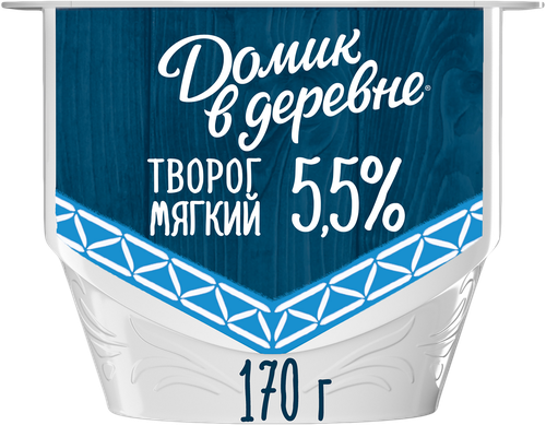

Мягкий творог Домик в деревне 5.5% 170 г