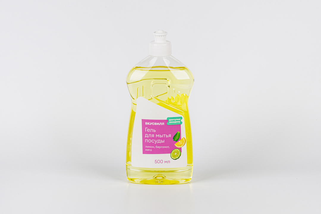 

Гель для мытья посуды Лимон, бергамот, мята 500 мл