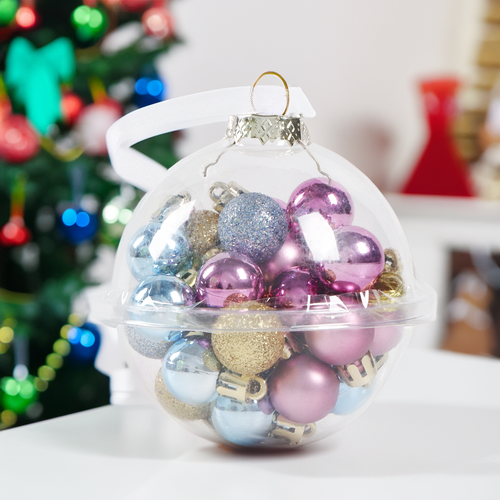 

Набор елочных шаров Homeclub d = 2 см розовый, золотой Арт. EG01-PE17-2030B503C 30 шт