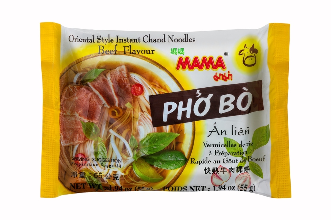

Лапша быстрого приготовления Mama Pho Bo рисовая со вкусом говядины 55 г