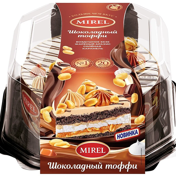 Торт Mirel Шоколадный тоффи 580 г