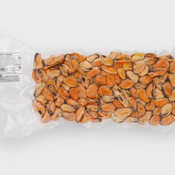 Мидии мясо варено-мороженое