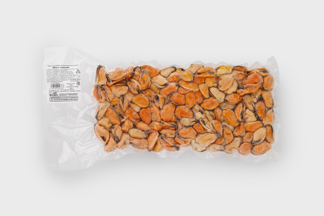 

Мидии мясо варено-мороженое