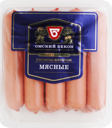 

Сосиски Омский бекон мясные 470 г