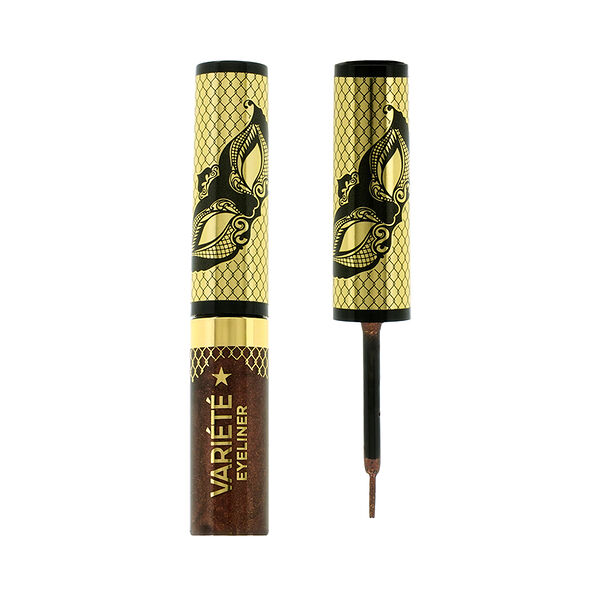 Подводка для глаз `EVELINE` `VARIETE` EYELINER водостойкая сияющая тон 02 shiny brown