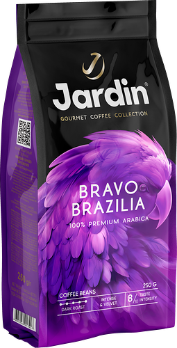 Кофе в зернах Jardin Bravo Brazilia 250 г