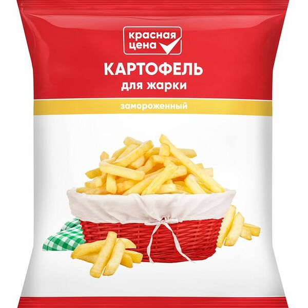 Картофель Красная цена замороженный для жарки 700г