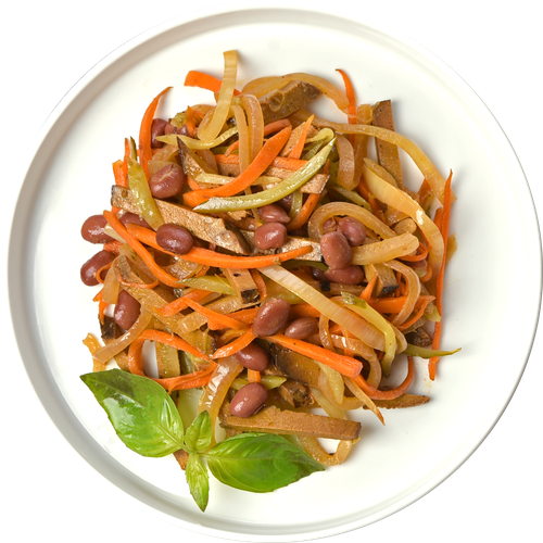 

Салат жареный из овощей с печенью Лента Fresh вес