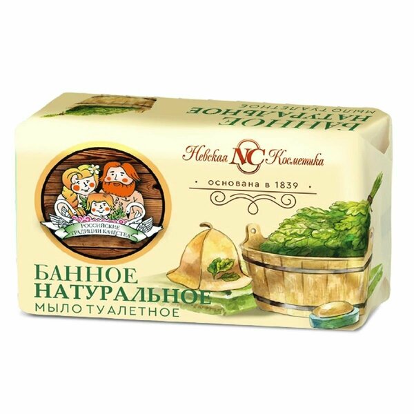 

Мыло туалетное Невская Косметика Банное, 180 г