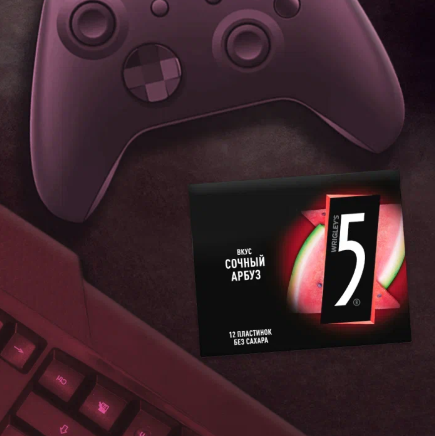 

Жевательная резинка Five Cyclone Сочный арбуз 31.2 г