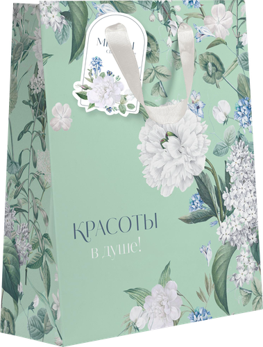 

Пакет подарочный Paketiko Enamor премиум 18х22.7х10 см, дизайн в ассортименте