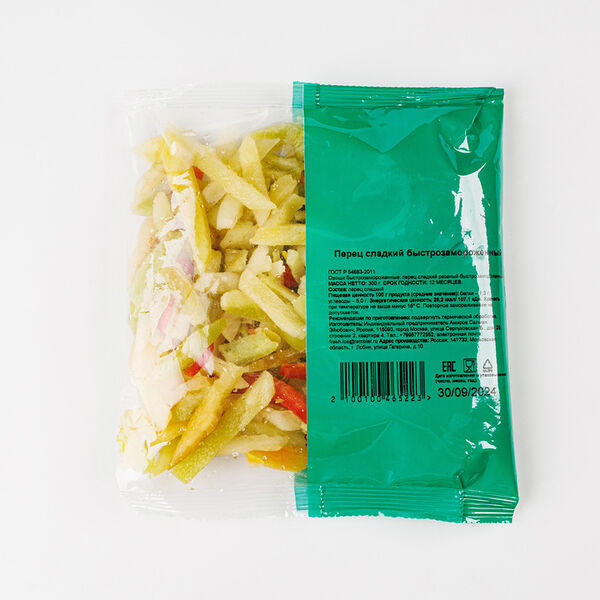 Перец сладкий быстрозамороженный(Продукт замороженный)