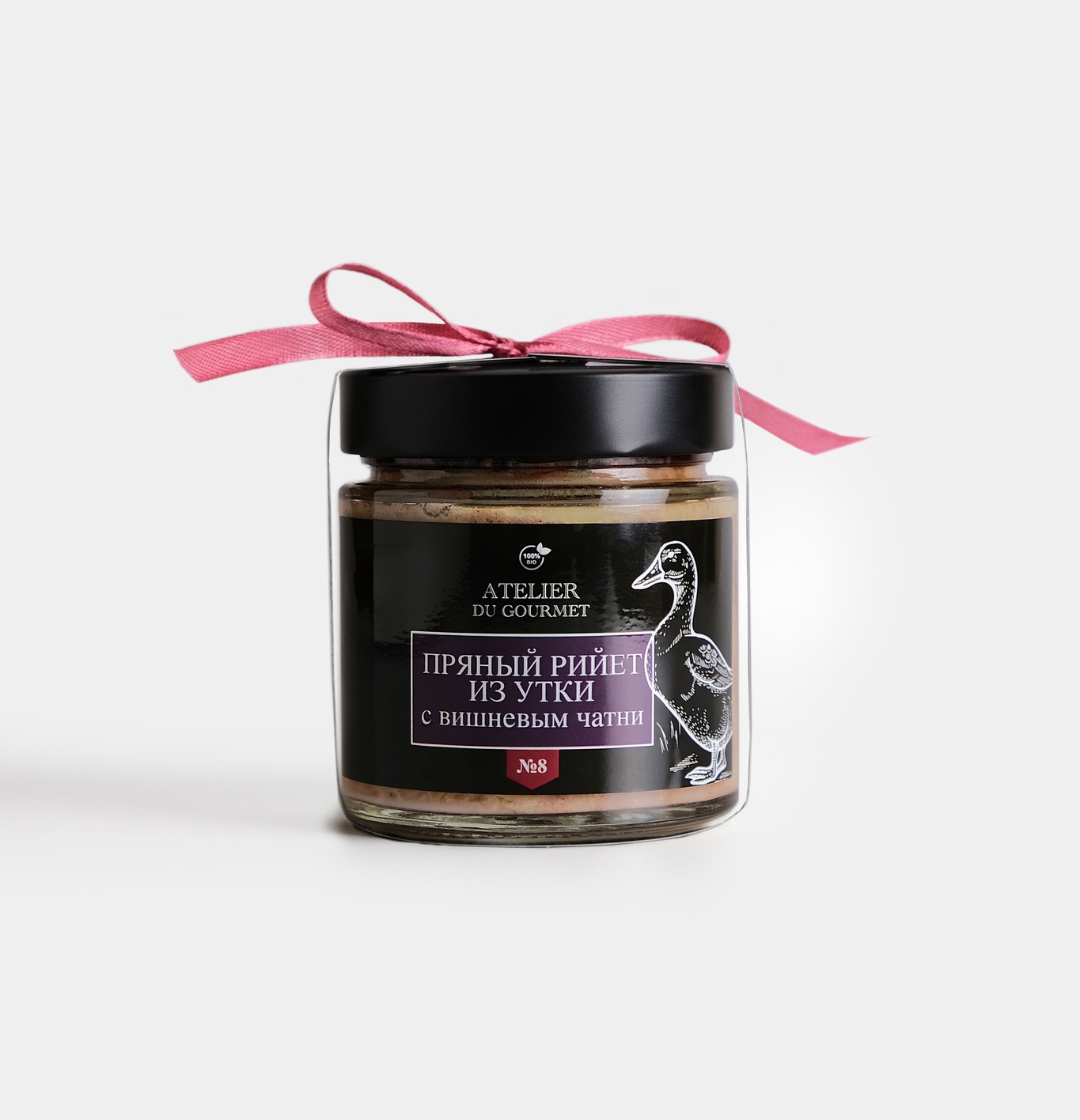 

Рийет пряный Atelier du gourmet из утки с вишневым чатни 200 г, Россия