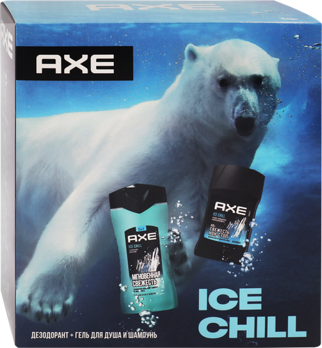 

Набор подарочный Акс Ice Chill: гель для душа 250 мл, дезодорант 50 мл