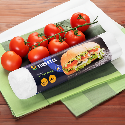 

Пакеты Лента фасовочные 24х40 см, 70 шт
