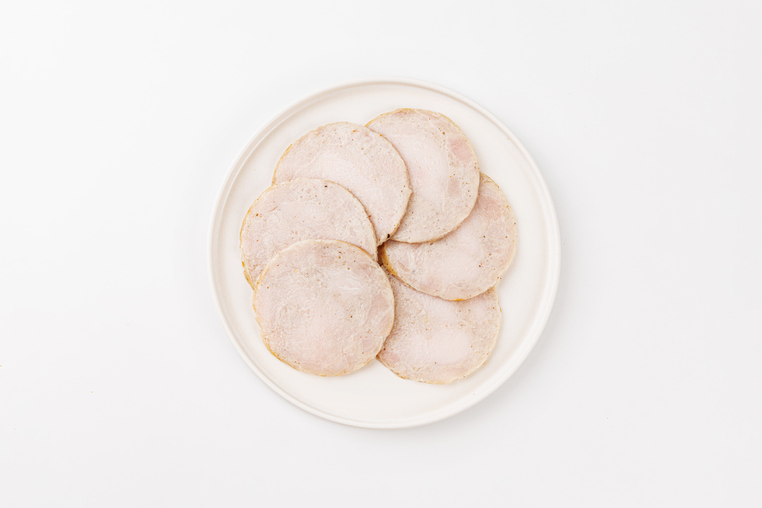 

Ветчина куриная ВкусВилл Нежная нарезка 100 г