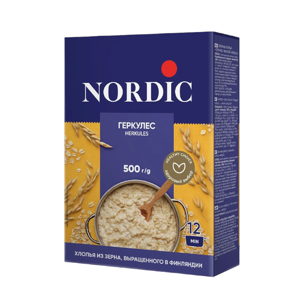 Хлопья овсяные Nordic Геркулес финский 500 г