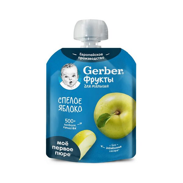 Пюре фруктовое Gerber Яблоко спелое с 4мес 90г ДП