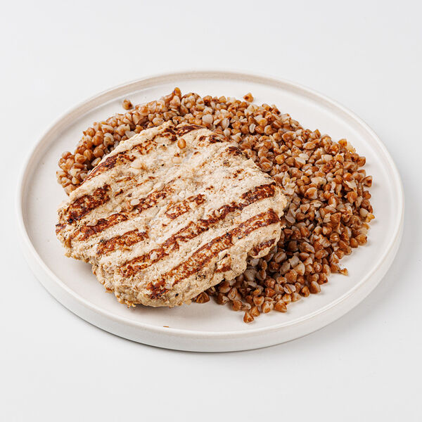 Куриная котлета-гриль ВкусВилл с гречкой, 220г