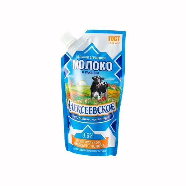 Молоко сгущенное Алексеевское с сахаром 8.5%, 270г