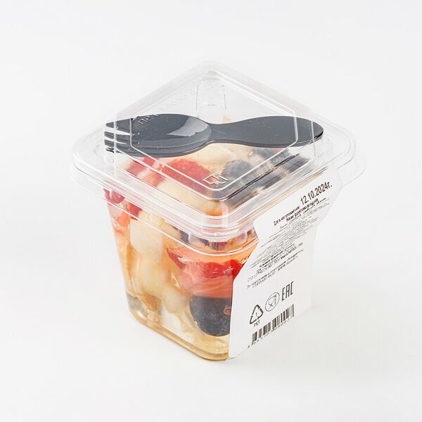 Желе фруктово-ягодное голубика, банан, клубника, яблоко