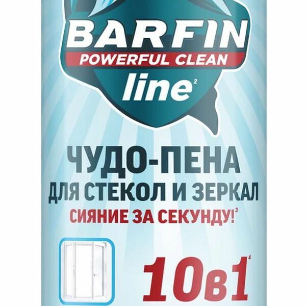 Средство для стекол и зеркал Barfin Чудо-пена лайм-мята 300 мл