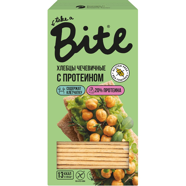 Хлебцы Take a Bite хрустящие с протеином чечевичные 100 г