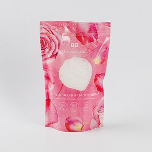 Соль для ванн Магниевая с маслом розы