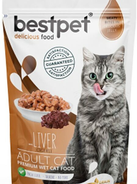 Влажный корм для кошек Bestpet с печенью 85г*24шт