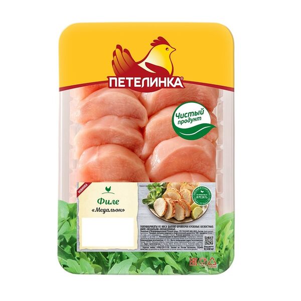 Филе медальон цыпленка-бройлера Петелинка 550 г