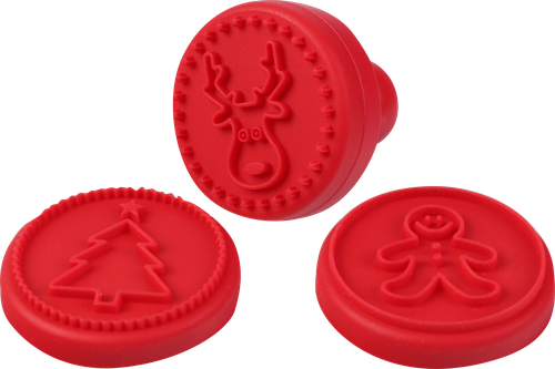 

Набор для печенья Homeclub 5 предметов: формочка, пресс, 3 штампа, пластик, силикон, Арт. NF-F1