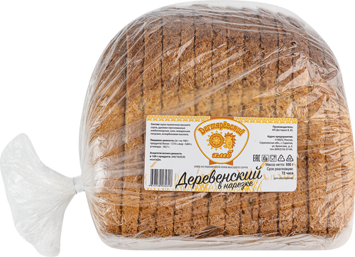 

Хлеб Дегтярёвский Хлеб Деревенский высший сорт в нарезке 550 г