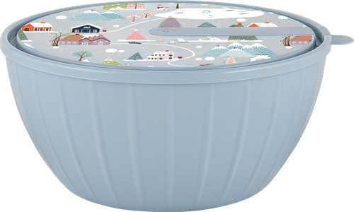 

Салатник Sugar&Spice с крышкой голубой, 0,6л