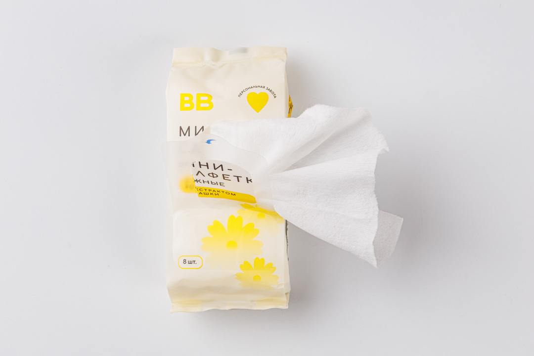 

Набор мини-салфеток ВкусВилл, 4 упаковки по 8 шт