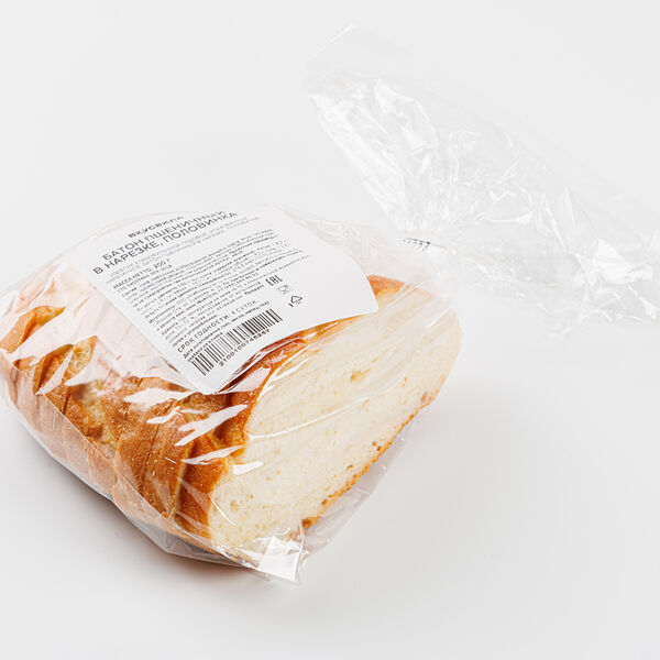 Батон пшеничный в нарезке, половинка