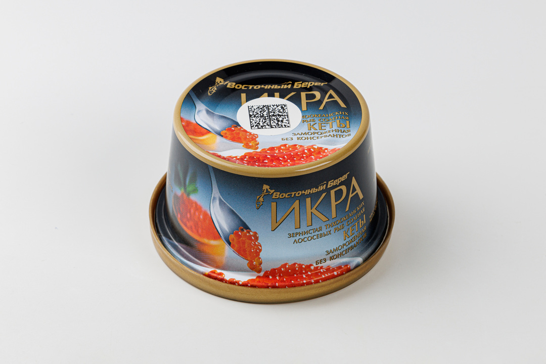 

Икра кеты лососевая Восточный берег замороженная 125 г